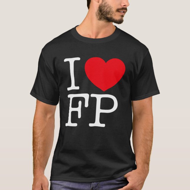 I Kärlek Heart FP T Shirt (Framsida)