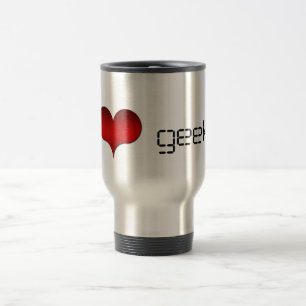 I Kärlek (Heart) Geeks Mugg