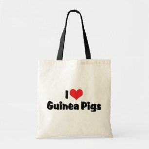 I Kärlek Heart Guinea Grisar Tygkasse