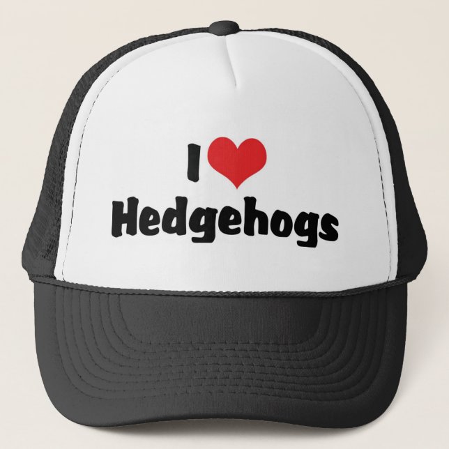 I Kärlek Heart Hedgehogs Keps (Framsida)