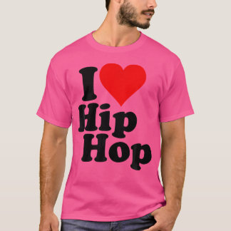 I Kärlek Heart Hip hop Rap T Shirt