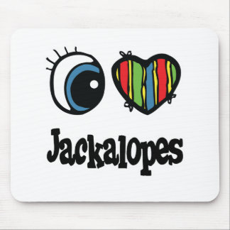 I Kärlek (Heart) Jackalopes Musmatta