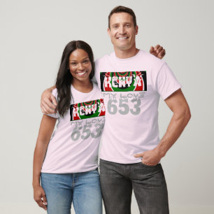 I Kärlek Heart Kenya: Dynamisk Flagga Art Tee Shirt