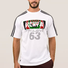 I Kärlek Heart Kenya: Dynamisk Flagga Art Tröja