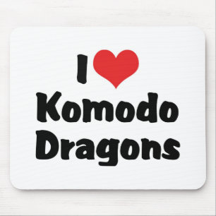 I Kärlek Heart Komodo Dragons Musmatta