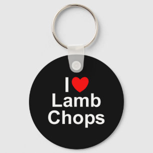 I Kärlek (Heart Lamb Chops) Nyckelring