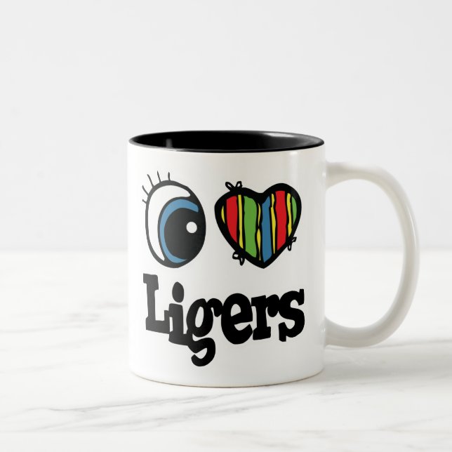 I Kärlek (Heart) Ligers Två-Tonad Mugg (Höger)