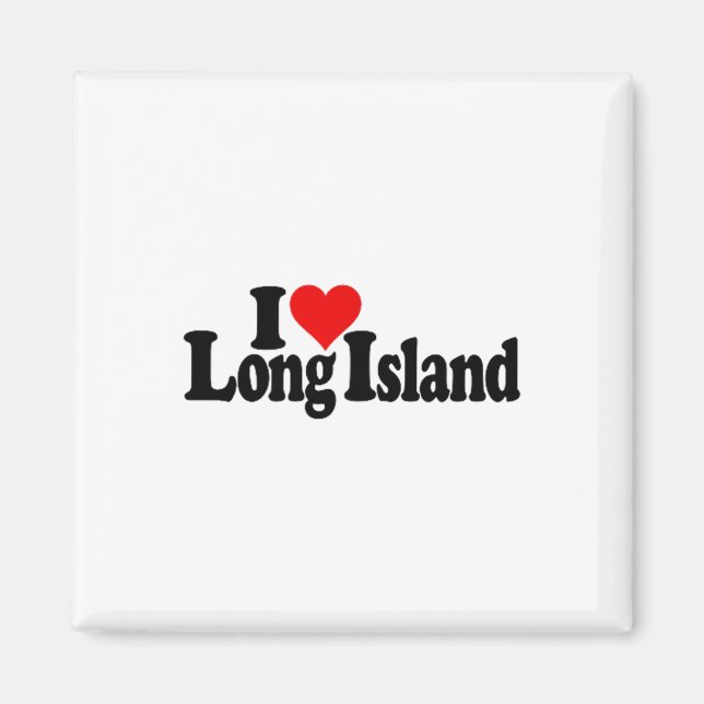 I Kärlek Heart Long Island _1 Magnet (Framsidan)