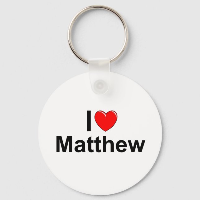 I Kärlek (Heart) Matthew Nyckelring (Framsida)