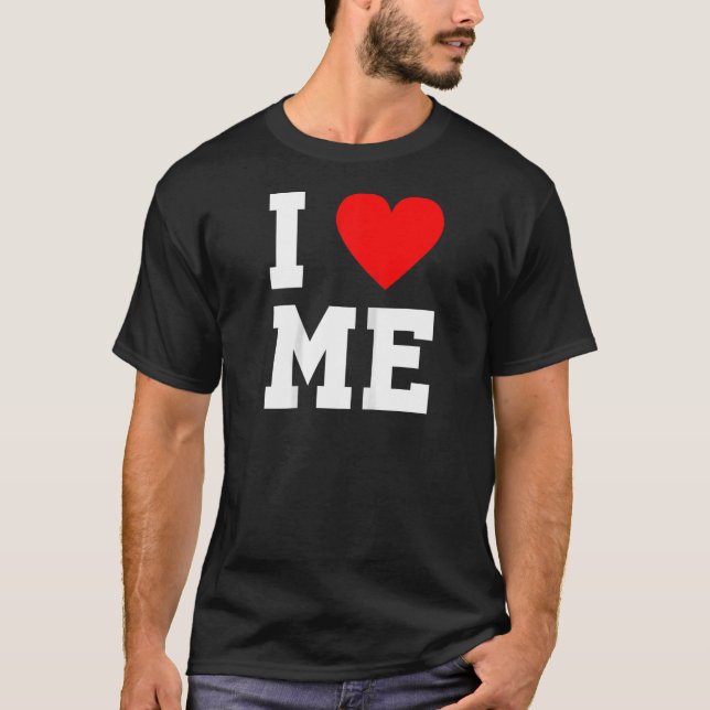 I Kärlek Heart Me my Loved Loely Romantic Humo T Shirt (Framsida)