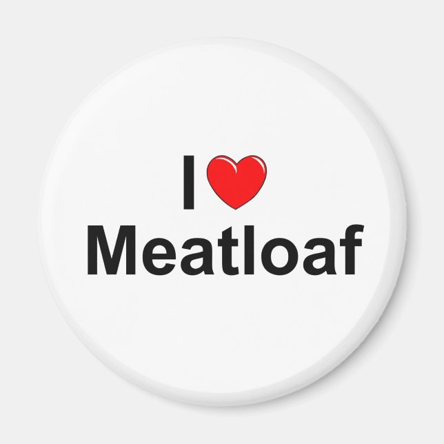 I Kärlek (Heart) Meatloaf Magnet (Framsidan)