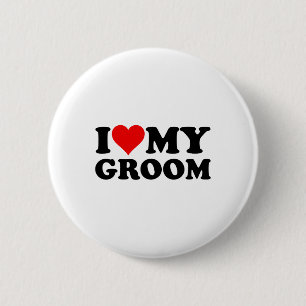 I Kärlek Heart min Groom Make Fiance Knapp