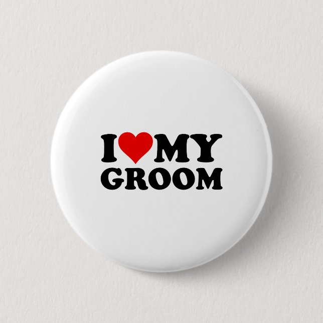 I Kärlek Heart min Groom Make Fiance Knapp (Framsida)