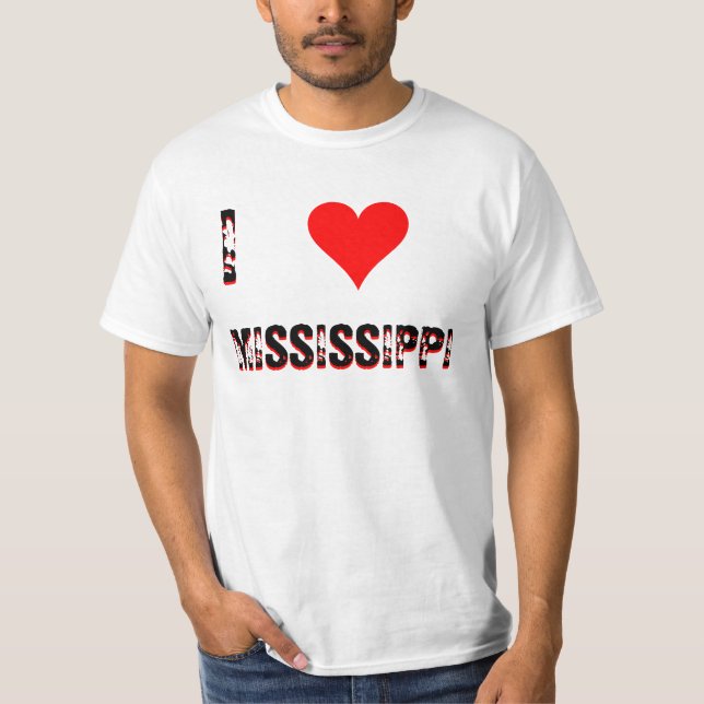 I KÄRLEK (HEART) MISSISSIPPI TEE (Framsida)