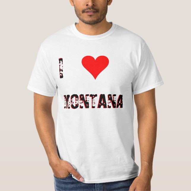 I Kärlek (Heart) MONTANA T Shirt (Framsida)