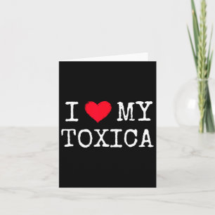 I Kärlek Heart My Toxica Toxic Girlkompis Latina N Kort