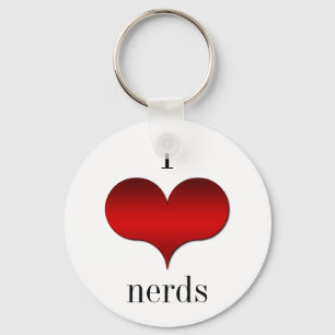 I Kärlek (Heart) Nerds Keychain Nyckelring