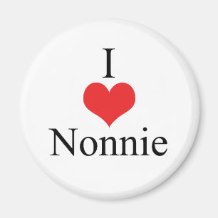 I Kärlek (Heart) Nonnie Magnet