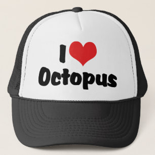 I Kärlek Heart Octopus Truckerkeps
