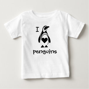 I Kärlek Heart Penguins T Shirt
