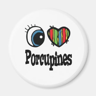 I Kärlek (Heart) Porcupiner Magnet