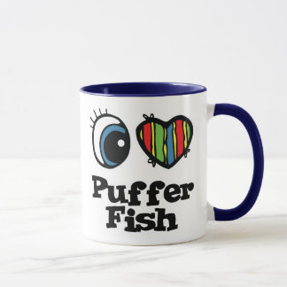 I Kärlek (Heart) Puffer Fish Mugg
