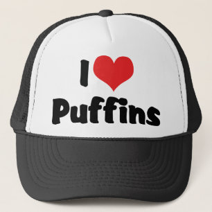 I Kärlek Heart Puffins Truckerkeps