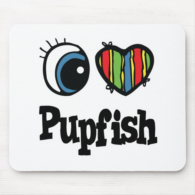I Kärlek (Heart) Pupfish Musmatta (Framsidan)