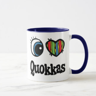 I Kärlek (Heart) Quokkas Mugg
