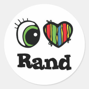 I Kärlek (Heart) Rand Runt Klistermärke
