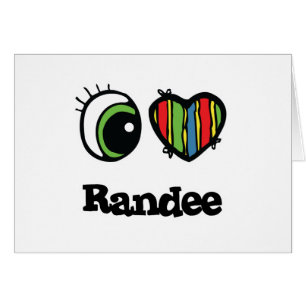 I Kärlek (Heart) Randee Hälsningskort
