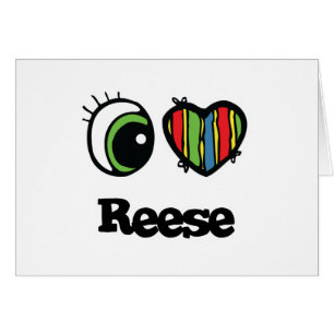 I Kärlek (Heart) Reese Hälsningskort