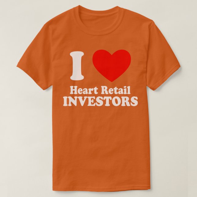 I Kärlek Heart Retail Investerare 1 T Shirt (Design framsida)