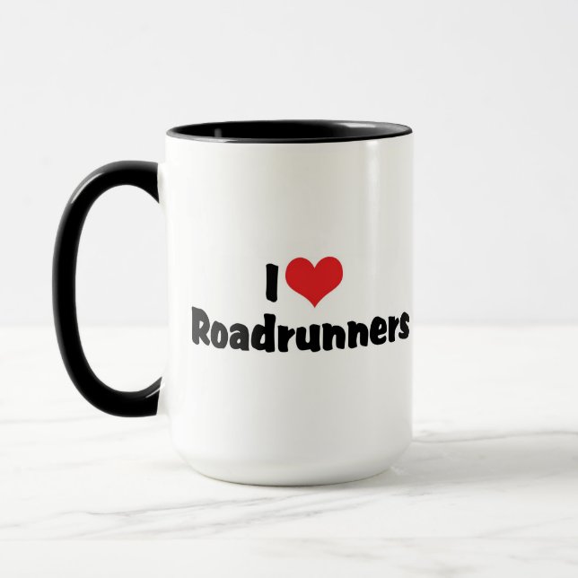 I Kärlek Heart Roadrunners Mugg (Vänster)