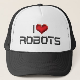 I Kärlek Heart Robots - Robotics Älskare Keps