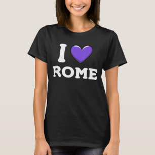 I Kärlek Heart Rom Italien T Shirt
