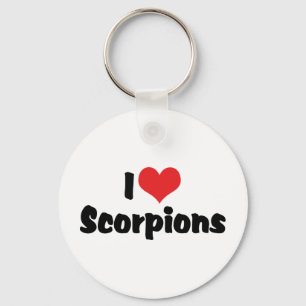 I Kärlek Heart Scorpions Nyckelring