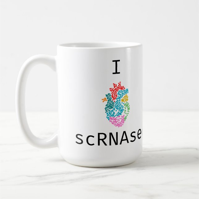 I Kärlek (Heart) scRNAseq Kaffemugg (Vänster)