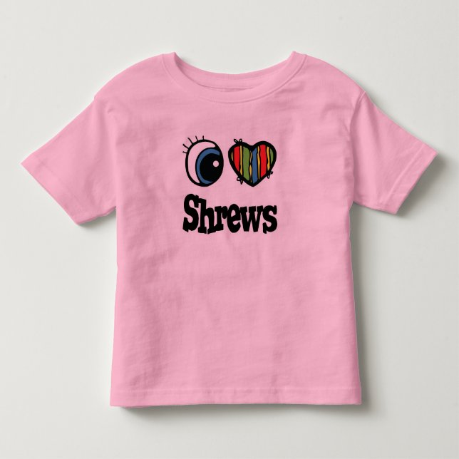 I Kärlek (Heart) Shrews T-shirt (Framsida)