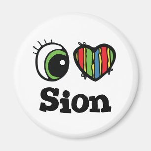 I Kärlek (Heart) Sion Magnet