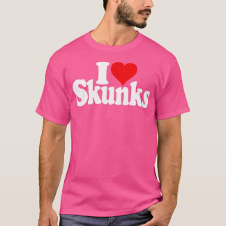 I Kärlek Heart Skunks T Shirt