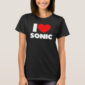 I Kärlek Heart Sonic T Shirt