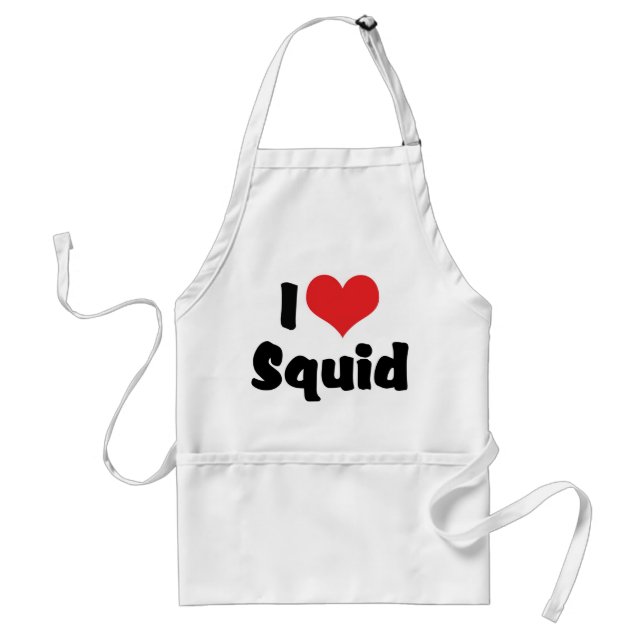 I Kärlek Heart Squid Förkläde (Framsidan)