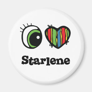 I Kärlek (Heart) Starlene Magnet
