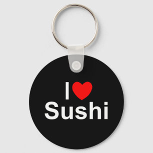 I Kärlek (Heart) Sushi Nyckelring