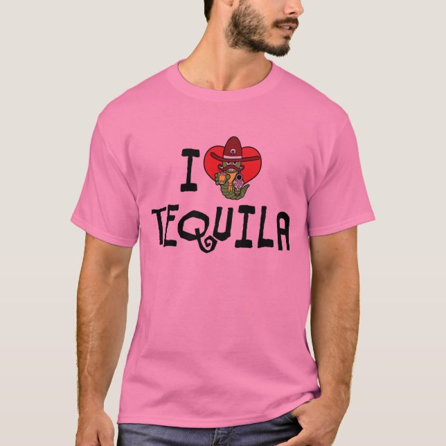 I Kärlek Heart Tequila Tee (Framsida)