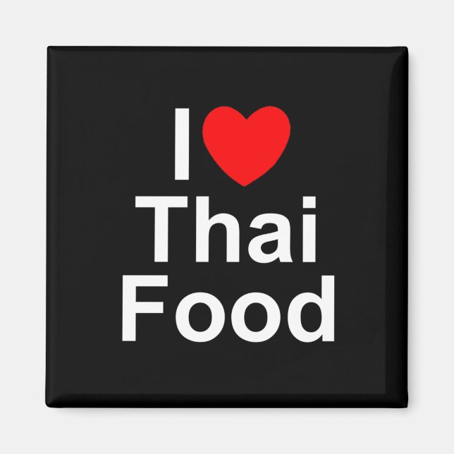 I Kärlek (Heart) Thai Food Magnet (Framsidan)