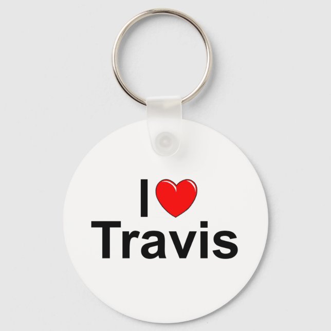 I Kärlek (Heart) Travis Nyckelring (Framsida)