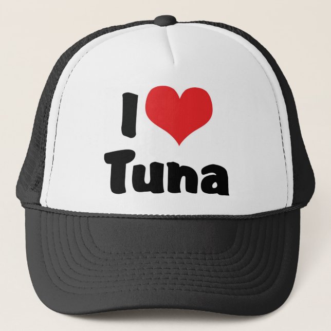 I Kärlek Heart Tuna Truckerkeps (Framsida)