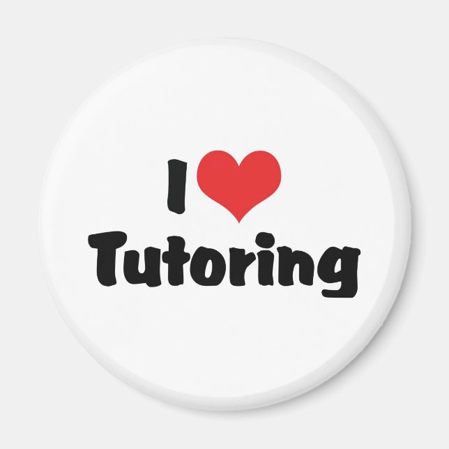 I Kärlek Heart Tutoring Magnet (Framsidan)